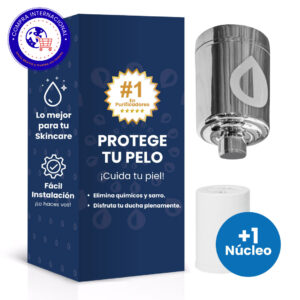 Purificador para Ducha Universal Anti Cloro + 1 Repuesto Extra