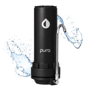Filtro Purificador de agua sobre mesada PURA Pacífico para cocina | 40.000 L - Premium Black