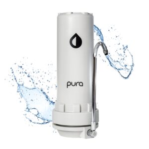 Filtro Purificador de agua sobre mesada PURA Pacífico para cocina | 40.000 L - Gris