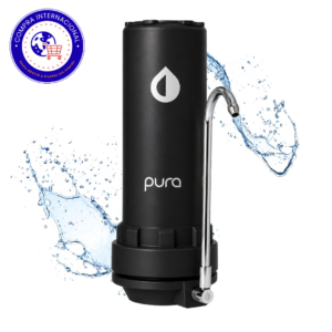 Filtro Purificador de agua sobre mesada PURA Pacífico para cocina | 40.000 L - Premium Black