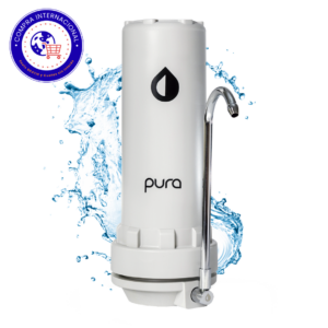 Filtro Purificador de agua sobre mesada PURA Pacífico para cocina | 40.000 L - Gris
